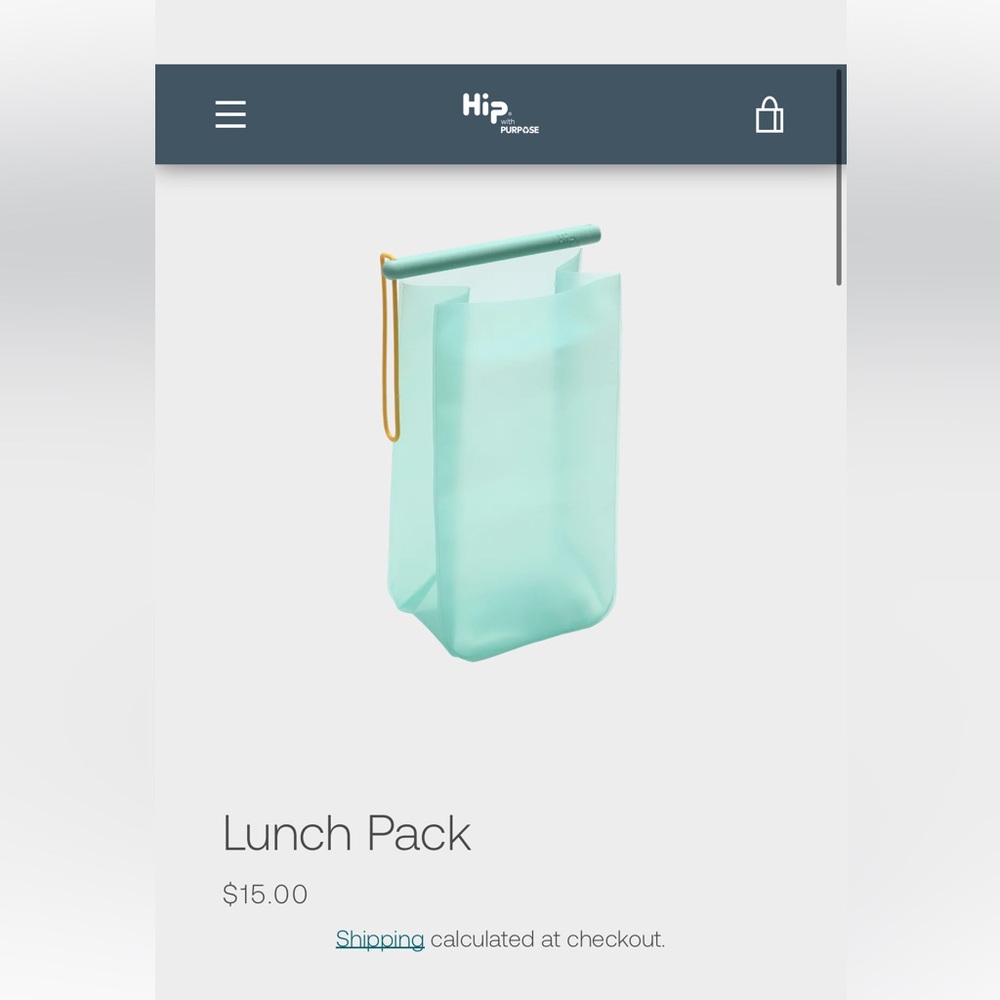 🆕 NWT Hip lunch pack reusable storage bag